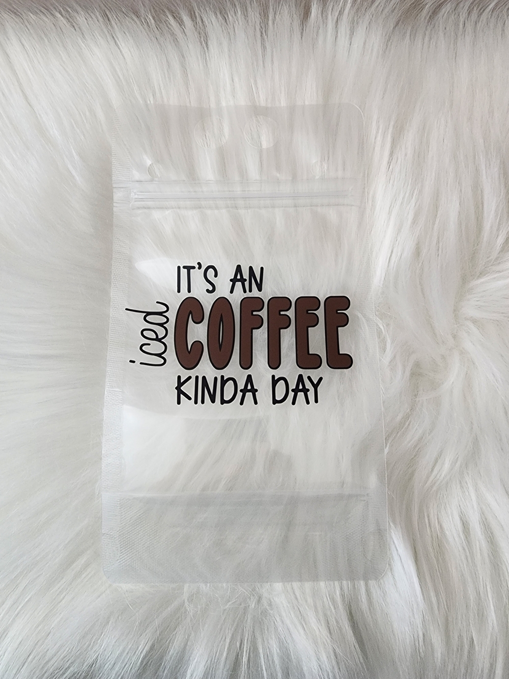 Drink pouches - iced coffee with brown and black
